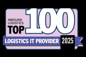 Inbound Logistics Top 100 Logistics IT Provider 2025 award badge logo