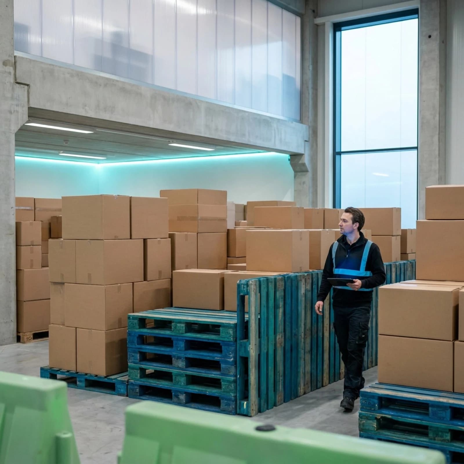 man approaching a maze