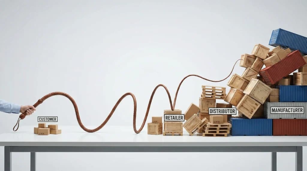 supply chain bullwhip effect illustration