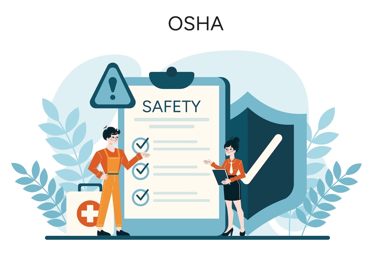 osha warehouse safety checklist illustration