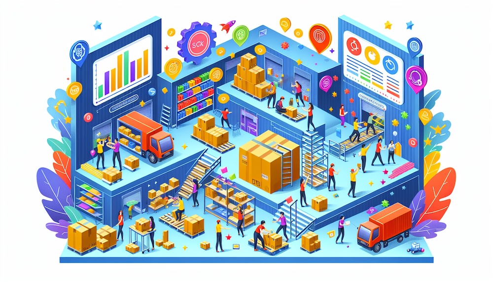 illustration of warehouse gamification in action