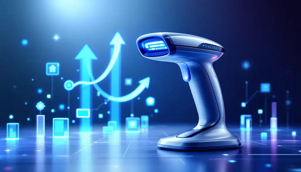 handheld barcode scanner with data visualization