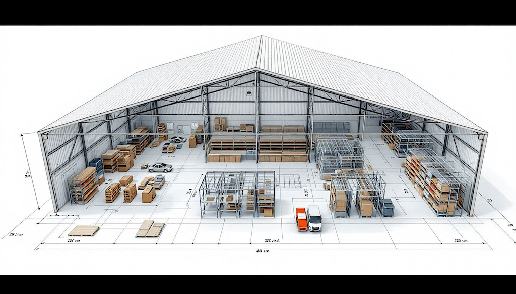 3d warehouse blueprint illustration