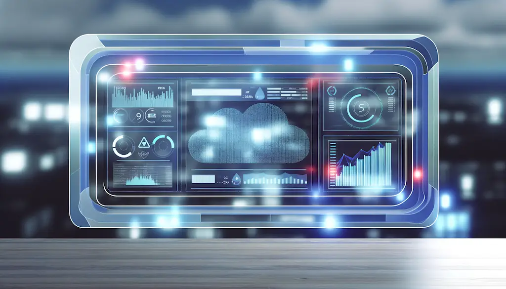cloud-based inventory management software illustration