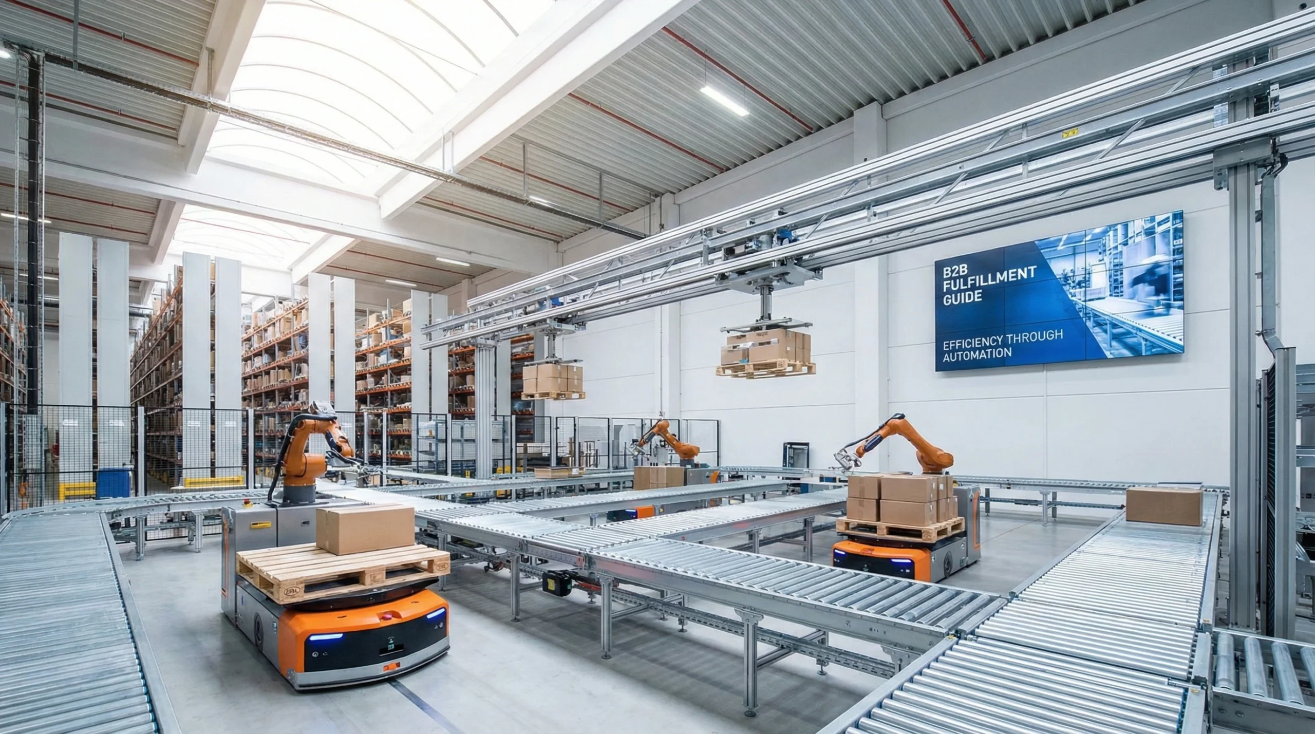 b2b fulfillment guide with robots and conveyors